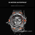 SMAEL Hombres Relojes deportivos Reloj digital militar de lujo